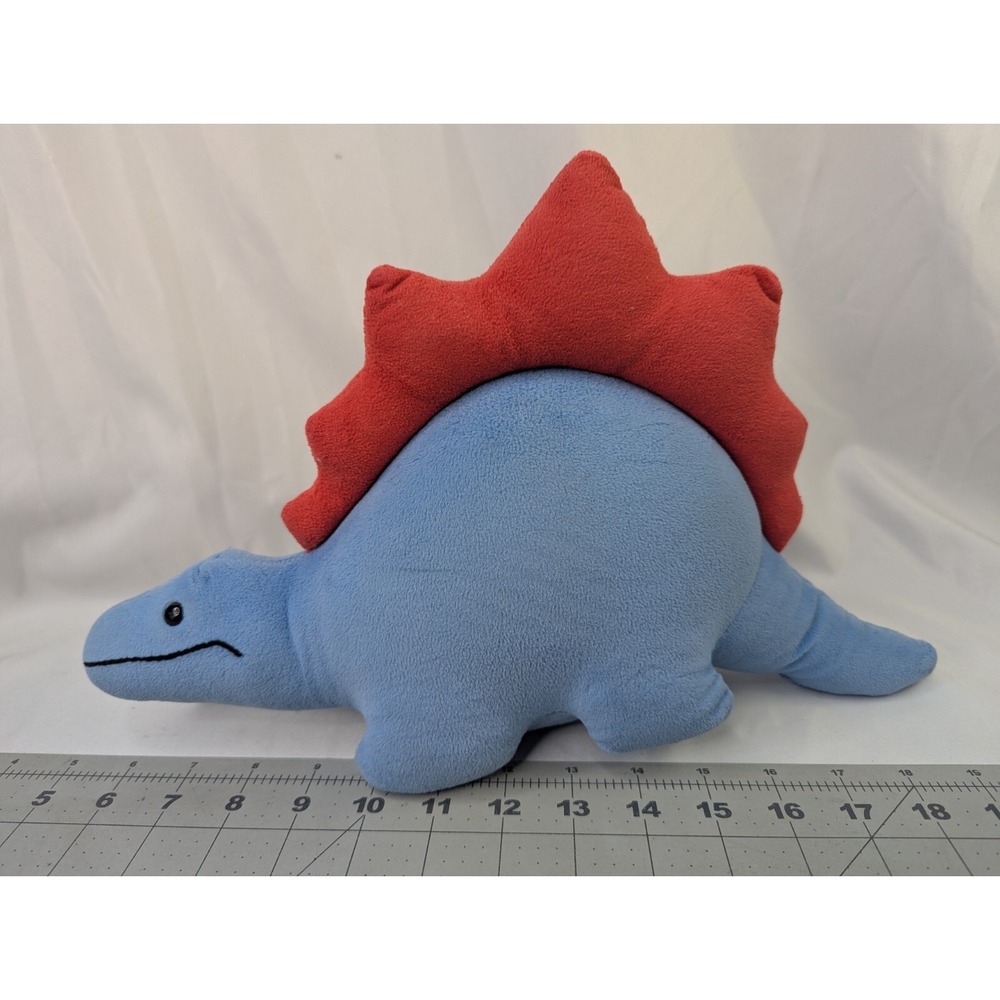 Animal Fair Dinosaur Stegosaurus Plush 14 Inch Blue Red Stuffed Animal Toy